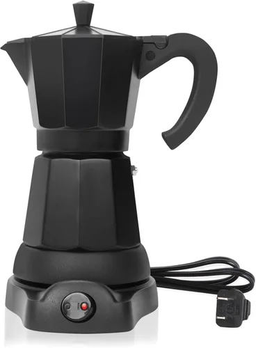 LAOION Cafetera Espresso Maker, Máquina de Café Portátil de 6 Tazas, Cafeteras Eléctricas Modernas Portátiles de 300ml, Olla de Moka Eléctrica con