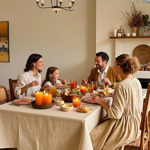 Vista 5 de U-QE 100 platos de plástico ámbar – Platos de plástico marrón transparente desechables resistentes – platos desechables para fiestas, incluyendo 50