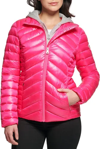 Vista 3 de GUESS Chaqueta ligera plegable para mujer Acolchada, acolchada de transición