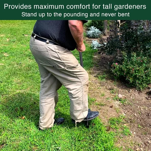 Vista 6 de Edger - Herramienta de césped manual, mango largo de 40 a 48 pulgadas, borde de sierra de mano de acero, acera, paisaje, césped, hierba, media luna