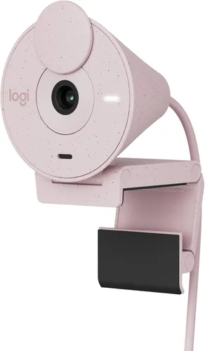 Vista 18 de Logitech Brio 301 - Cámara web Full HD con obturador de privacidad, micrófono de reducción de ruido, USB-C, certificado para zoom, Microsoft Teams