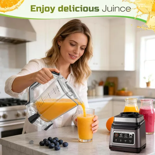 Vista 7 de Jarra de repuesto para licuadora de 72 onzas compatible con licuadora Ninja BN751 Professional Plus, piezas de repuesto de jarra trituradora XL