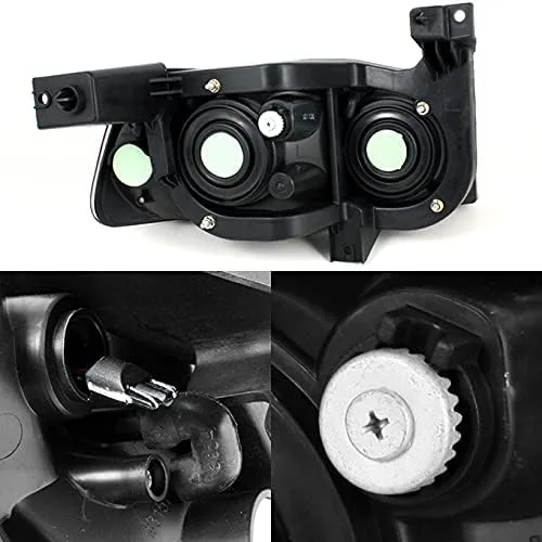 Vista 2 de AKKON - Faros delanteros LED DRL negros para Dodge Charger 06-10 con luces intermitentes de esquina izquierda + derecha