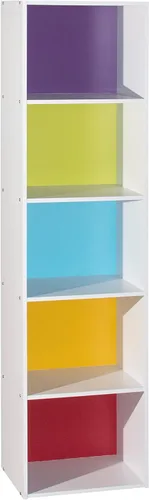 Vista 13 de Hodedah Import - Estantería con 3 estantes, haya