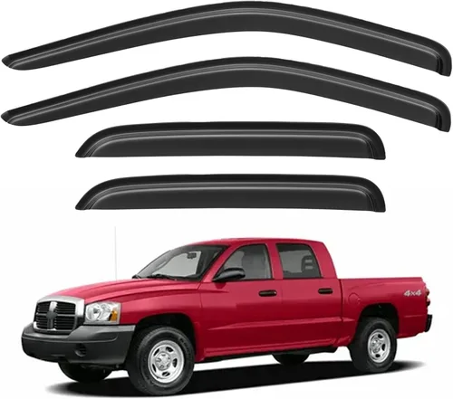 Vista 58 de Viseras de ventana y protectores contra la lluvia para 2007-2013 Chevy Silverado/GMC Sierra 1500/Avalanche Crew Cab, viseras de ventilación