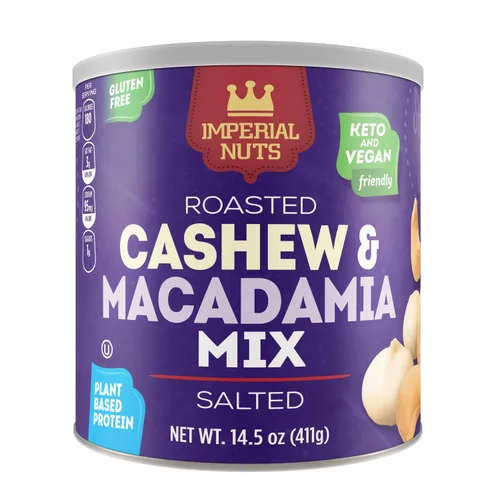 Vista 8 de Imperial Nuts - Nueces de macadamia Alimentos sin gluten, veganos y aptos para dieta cetogénica Proteína a base de plantas, delicioso sabor