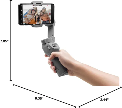 Vista 9 de DJI Osmo Mobile 3 - Estabilizador de mano de 3 ejes para smartphone con cardán para Vlog, Youtuber, video en vivo para iPhone Android