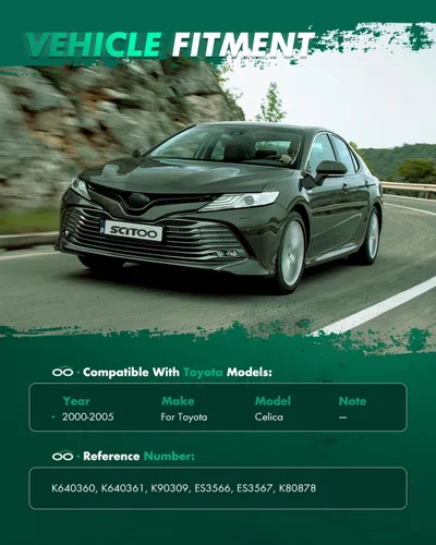 Vista 2 de SCITOO Kit de suspensión de 8 piezas, 2 brazos de control delanteros inferiores, 2 rótulas inferiores, 2 extremos de barra de acoplamiento exterior