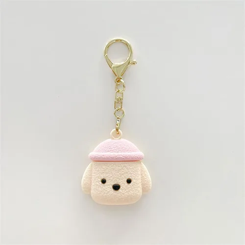 Vista 6 de Funda de silicona de animales lindos compatible con Airtags Finder Location Tracker Llavero para niños y mascotas llaves