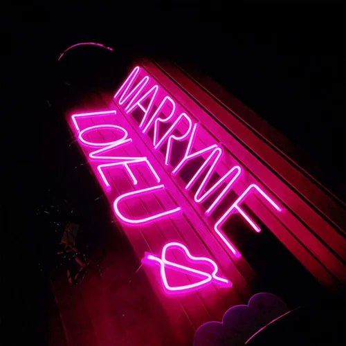 Vista 9 de ENUOLI Letreros de neón LED de letras rosadas, luces de neón, lámparas de neón LED, letreros de pared, funciona con pilas o USB, luces decorativas