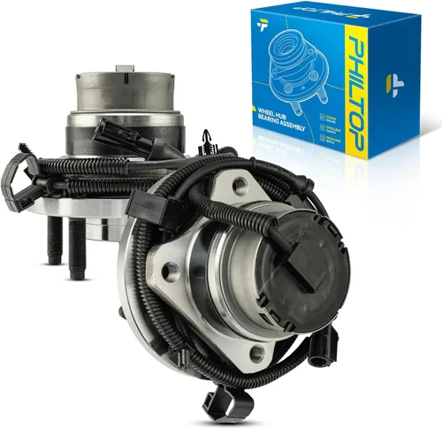 Vista 32 de PHILTOP Conjunto de cojinete de rueda y cubo trasero 512012, 5 orejetas para Golf 1999-2005, Beetle 1998-2010, TT Quattro 2000-2006, TT 2000-2006