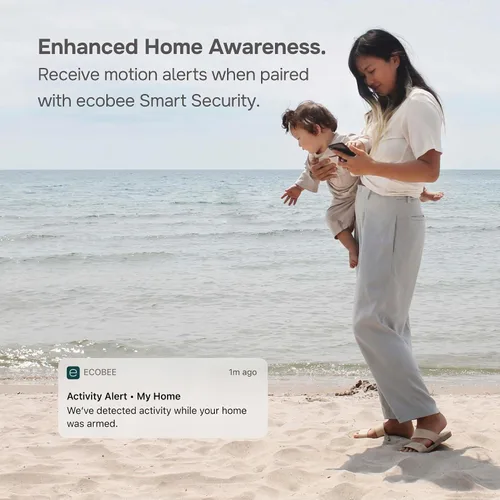Vista 8 de ecobee SmartSensor - Paquete de 2 sensores de temperatura y ocupación