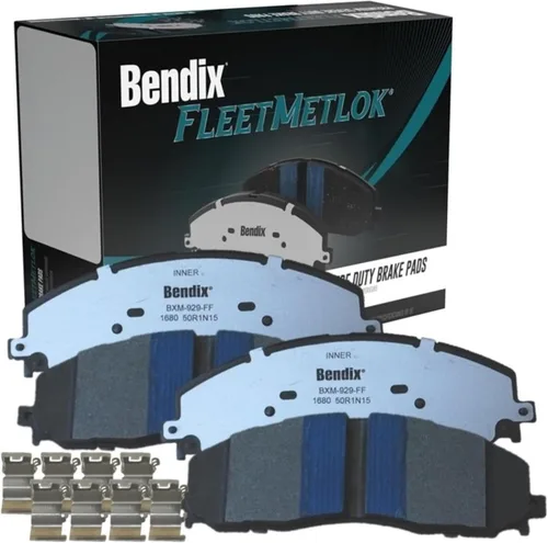 Pastillas de Freno Delanteras Semi-Metálicas Bendix Fleet Metlok MKD1680FM para Ford F-250 Super Duty 2022-2013, F-250 Super Duty 2024, F-350