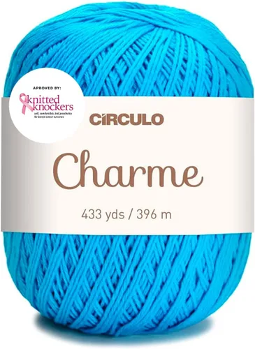 Vista 16 de CIRCULO Charme - Paquete de hilo para tejer y ganchillo, 3 bolas de 100% algodón virgen brasileño mercerizado, peso deportivo suave, color 2012