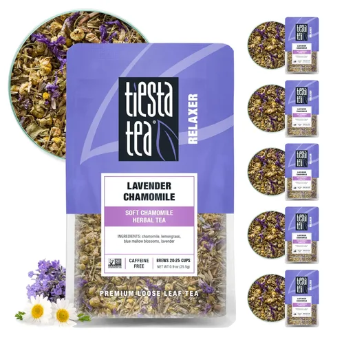 Vista 11 de Tiesta Tea - Manzanilla menta, hojas sueltas, té de hierbas de menta y manzanilla, mezcla premium, bebida de hierbas sin cafeína, hace caliente