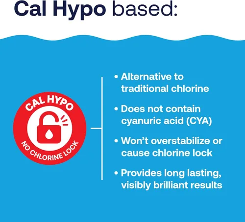 Vista 6 de HTH 52030B - Tratamiento para piscinas Shock, clorador para piscinas que aumenta los niveles de cloro, fórmula Cal Hypo, 13.3 oz (paquete de 6)