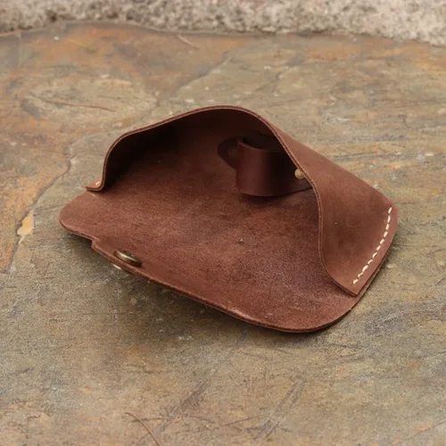 Vista 7 de Genuine Leather Eyeglass Case Vintage Personality Handmade Glasses Case Eyewear Protective Holder