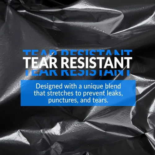 Vista 6 de Reli. Bolsas de basura de 13 galones 1000 bolsas Negro Cocina alta Fuerte Basura
