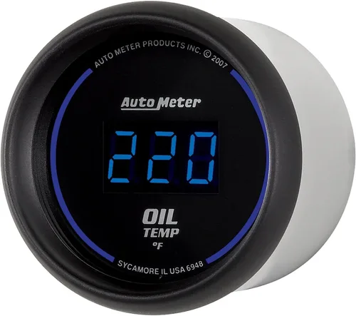 Vista 4 de Auto Meter 6948 Cobalt Digital 2-1/16" 0-340 F Medidor de temperatura de aceite