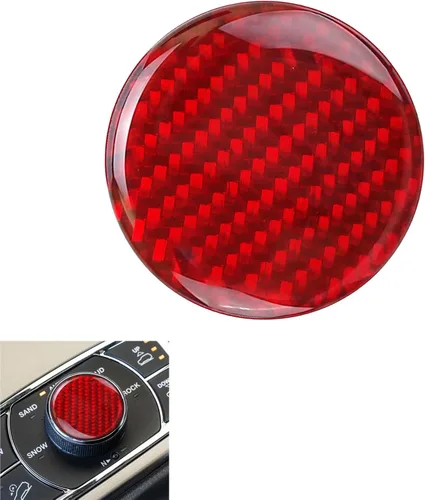 Vista 6 de ramuel Compatible con consola central de fibra de carbono, panel de palanca de cambios interior, cubierta de perilla de botón, accesorios de Negro