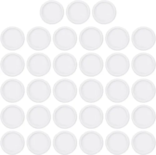 Vista 7 de PATIKIL Discos de encuadernación de libros de plástico de 0.748 in, paquete de 33 discos de expansión de disco redondos para planificador de Negro