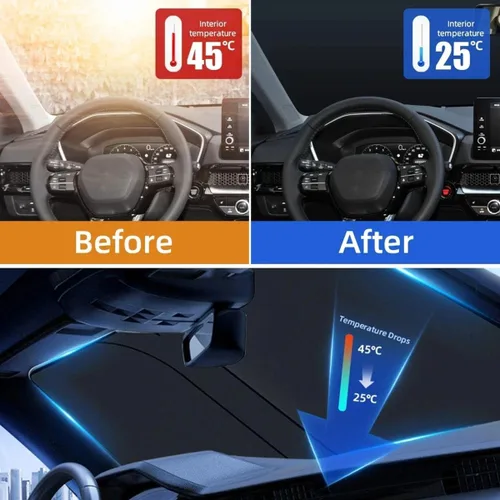 Vista 3 de HATHWAY Fit for Mazda CX-3 CX 3 CX3 DK 2014-2023,Car Windshield Sun Shade Covers,Car Front Sun Visor,Auto Front Window Sunshade