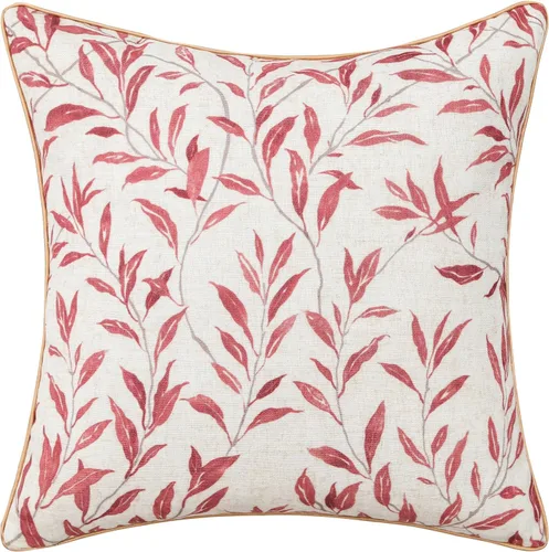 Vista 34 de VOGOL - Funda de almohada texturizada de lino, 18 x 18 pulgadas, estilo granja, para sofá, cama y habitación, con diseño de pájaros y hojas beige