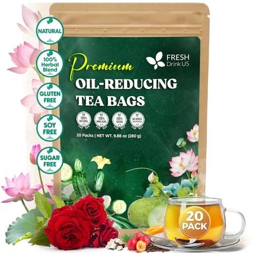 Vista 655 de FreshDrinkUS, 135 bolsas de té de jengibre y cúrcuma premium, ingredientes 100% naturales, mezcla hecha a mano de té de hierbas de cúrcuma