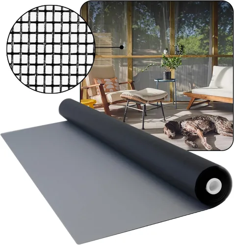 DOCA 36 pulgadas x 50 pies de malla para ventana - Reemplazo de pantalla de ventana, rollo de malla de fibra de vidrio para ventana, pantalla de