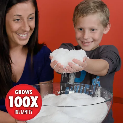 Vista 5 de Pequeña Nieve Instantánea Artificial - Como se Vio en Shark Tank - Haz Slime de Nube