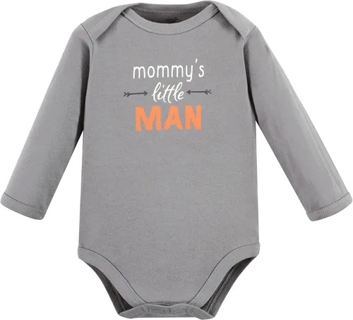 Vista 3 de Touched by Nature Body unisex de algodón orgánico de manga larga para bebé, Niño Bosque