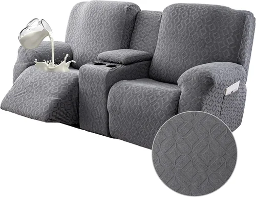 Vista 11 de Gennia - Funda impermeable para silla reclinable, fundas elásticas para sofá reclinable con bolsillos, fundas lavables para sillón reclinable Lazy