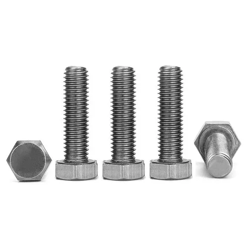 Vista 4 de Tornillos universales M7 Tornillos de cabeza hexagonal de 0.039 pulgadas de paso fino Tornillo de acero inoxidable (M7x25-1.0 / SS)