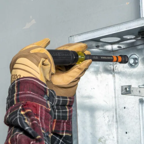 Vista 7 de Klein Tools 80182 Juego de llaves de tuerca huecas de impacto con trinquete, con mango, magnéticas, 6 tamaños hexagonales SAE más bolsa