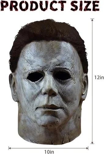 Vista 4 de Beita Máscara de Michael de Halloween, máscara de cicatriz de terror de Halloween