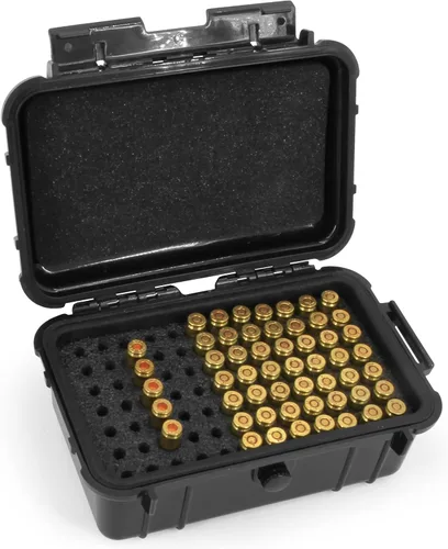 CASEMATIX Caja de munición rígida de 0.354 in para balas de 5.56, 223 o 0.354 in – 8 pulgadas, impermeable, hermética, 84 ranuras para munición con