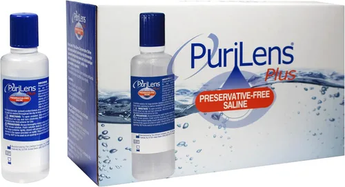 Vista 8 de Purilens Plus, solución salina sin conservantes para lentes de contacto, 120 ml (4 fl. oz), paquete de 3