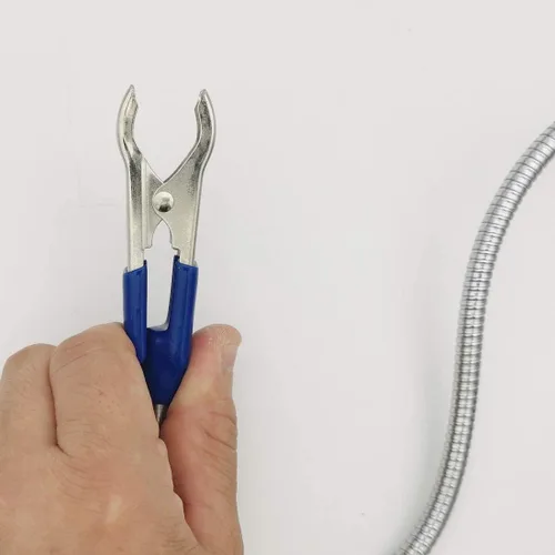 Vista 6 de Medidor de ángulo de torsión, Medidor de ángulo de llave de transmisión de 1/2", Brazo de clip flexible de 14", Acero CR-V