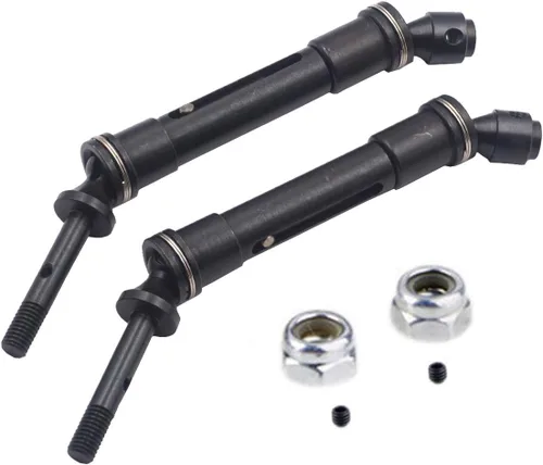 2 piezas Vgoohobby aleación de aluminio RC CVD eje de transmisión trasero eje de transmisión articulación compatible con TRX Slash 4X4 Stapede