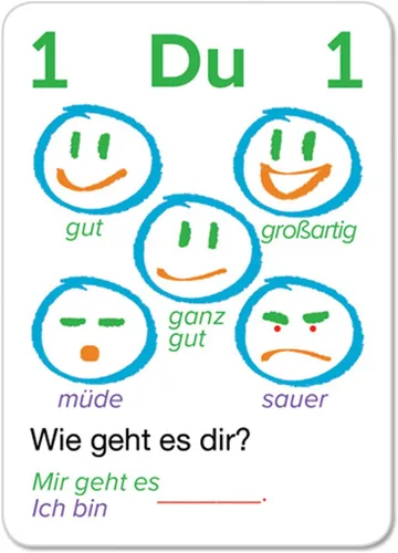 Vista 2 de AGO Auf Deutsch - Juego de cartas para principiantes que aprenden alemán! ¡Practica la conversación en alemán mientras juegas un divertido juego