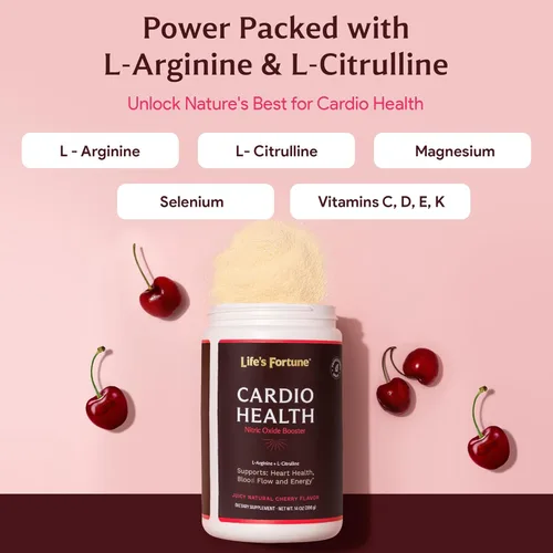 Vista 6 de Life's Fortune 5000mg L- Arginine Supplement Powder & 1000mg L-Citrulline, High Potency Nitric Oxide Health Booster, Endurance, Workout Performance