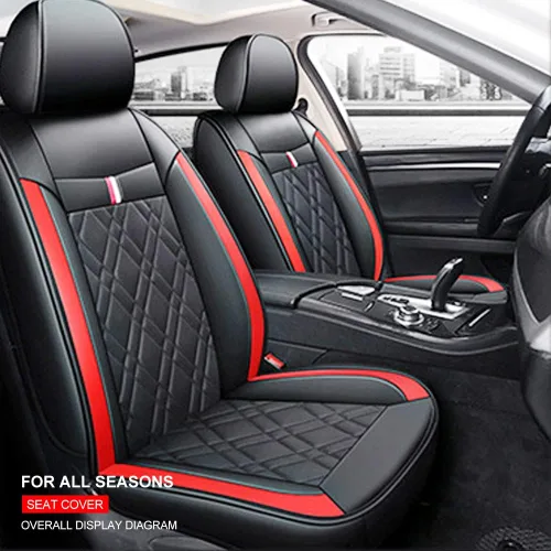 Vista 3 de Fundas de asiento de automóvil adecuadas para 1, 2, 3, 4, 5, 6, 7series, impermeable y transpirable, cojín de asiento de automóvil con respaldo