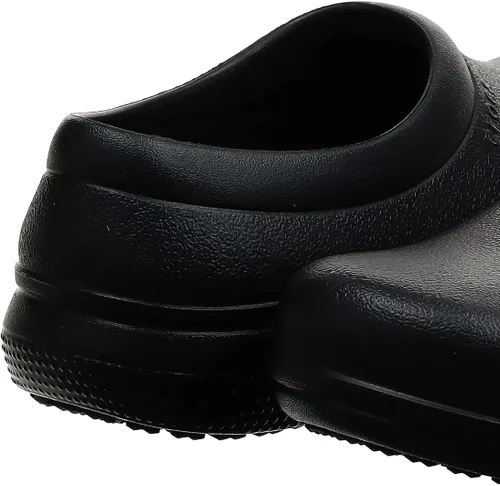 Vista 8 de Crocs Zuecos unisex para hombre y mujer en el reloj zapatos de trabajo antideslizantes Negro