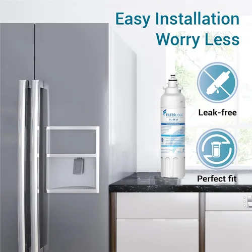 Vista 8 de Filterlogic ADQ73613401 Refrigerator Water Filter, Replacement for LG® LT800P®, LT800PC, ADQ736134, ADQ73613402, LSXS26326S, LSXS26366S, LMXS30776S
