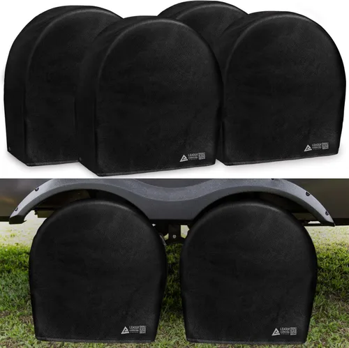 Leader Accessories Fundas para neumáticos (paquete de 4) – Protectores de ruedas resistentes e impermeables para camiones, SUV, Jeep, cámper,