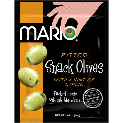 Vista 12 de Mario Camacho Alimentos Aceitunas sin hueso, aceituna Kalamata con un toque de tomillo, 1,05 oz (paquete de 12 unidades)