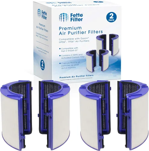 Vista 8 de Fette Filter - 2 filtros Premium Combi 360 Glass True Hepa Compatible con Dyson Pure Air Purfier Modelo PH01 PH02 PH03 PH3A PH04 TP06 HP06 TP07 HP07