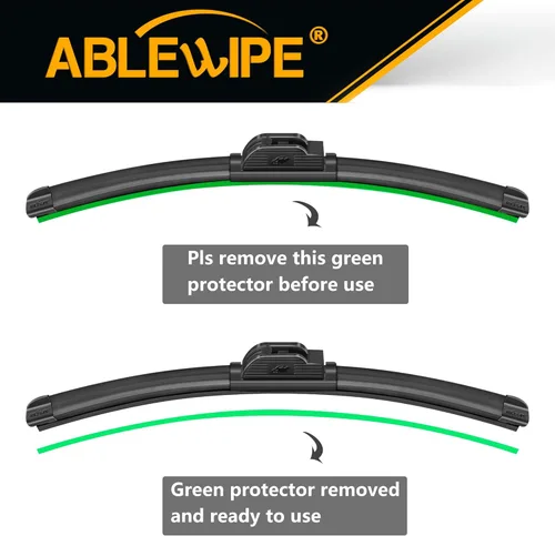 Vista 5 de ABLEWIPE Escobillas para limpiaparabrisas delantero, de 18 pulgadas + 18 pulgadas, para ventana delantera de automóvil, n. 22S18 (juego de 2)