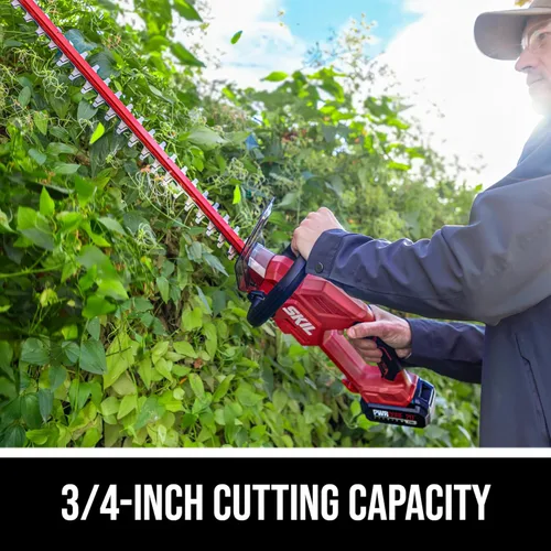 Vista 3 de SKIL PWR CORE 20 Cortasetos de 22 pulgadas, batería de 20 voltios y cargador incluidos - HT2200B-11