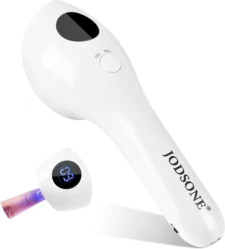 JODSONE Mini lámpara de uñas portátil U V inalámbrico modelo recargable con pantalla LED de secado rápido para viajes en casa